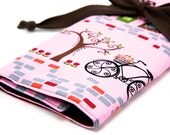 Paris - Large Knitting Needle Case Organizer - 30 brown pockets for circular, straight, dpn, or paint brushes