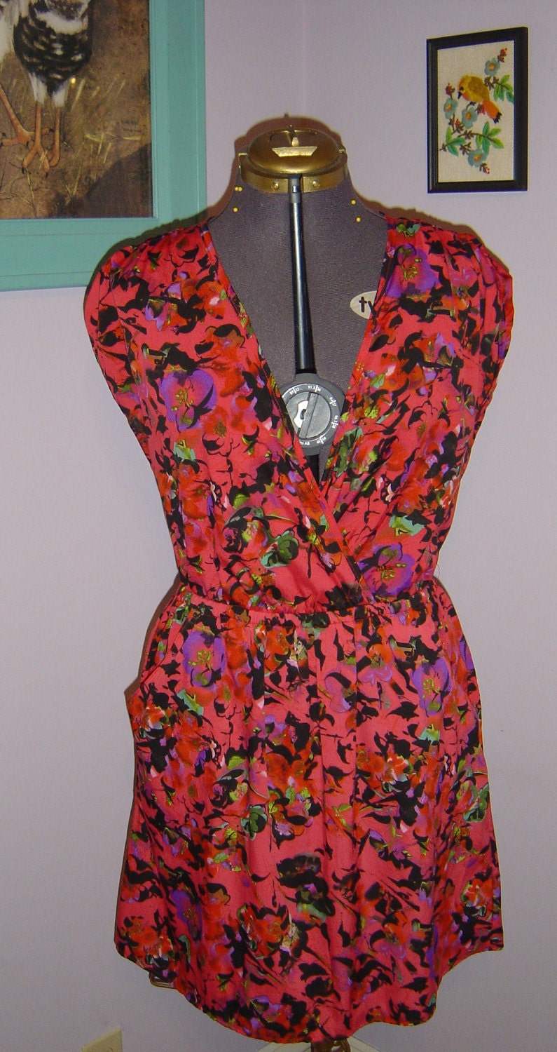 pink floral dress