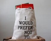 Bartleby Screen Printed Tote Bag
