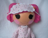 Lalaloopsy doll pajamas and sleep mask-Pink Polka Dot
