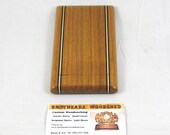 Business Card Case Canarywood with Ebony and Maple accents