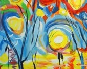 Lovers in Fantasia 16X20 inches