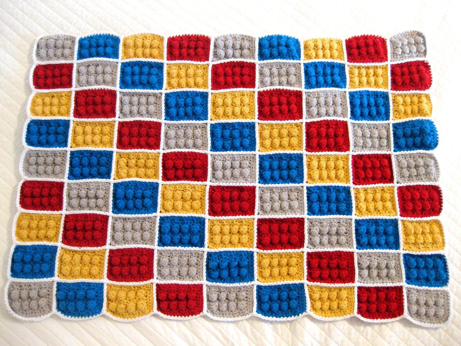 Crochet Lego Blanket Pattern