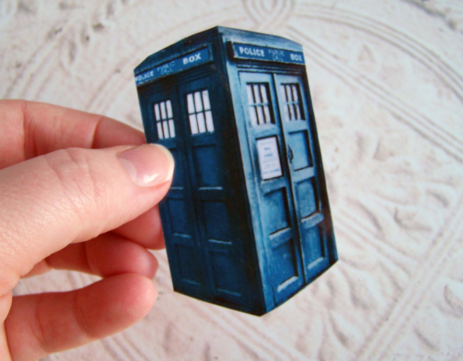 1 Doctor Who Inspired TARDIS Sticker Blue Police Box - 3 inch Tall Handmade Decal, Space Travel Sci Fi Lovers