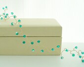 Gold & Crystal Hair Vine - Custom Crystal Color