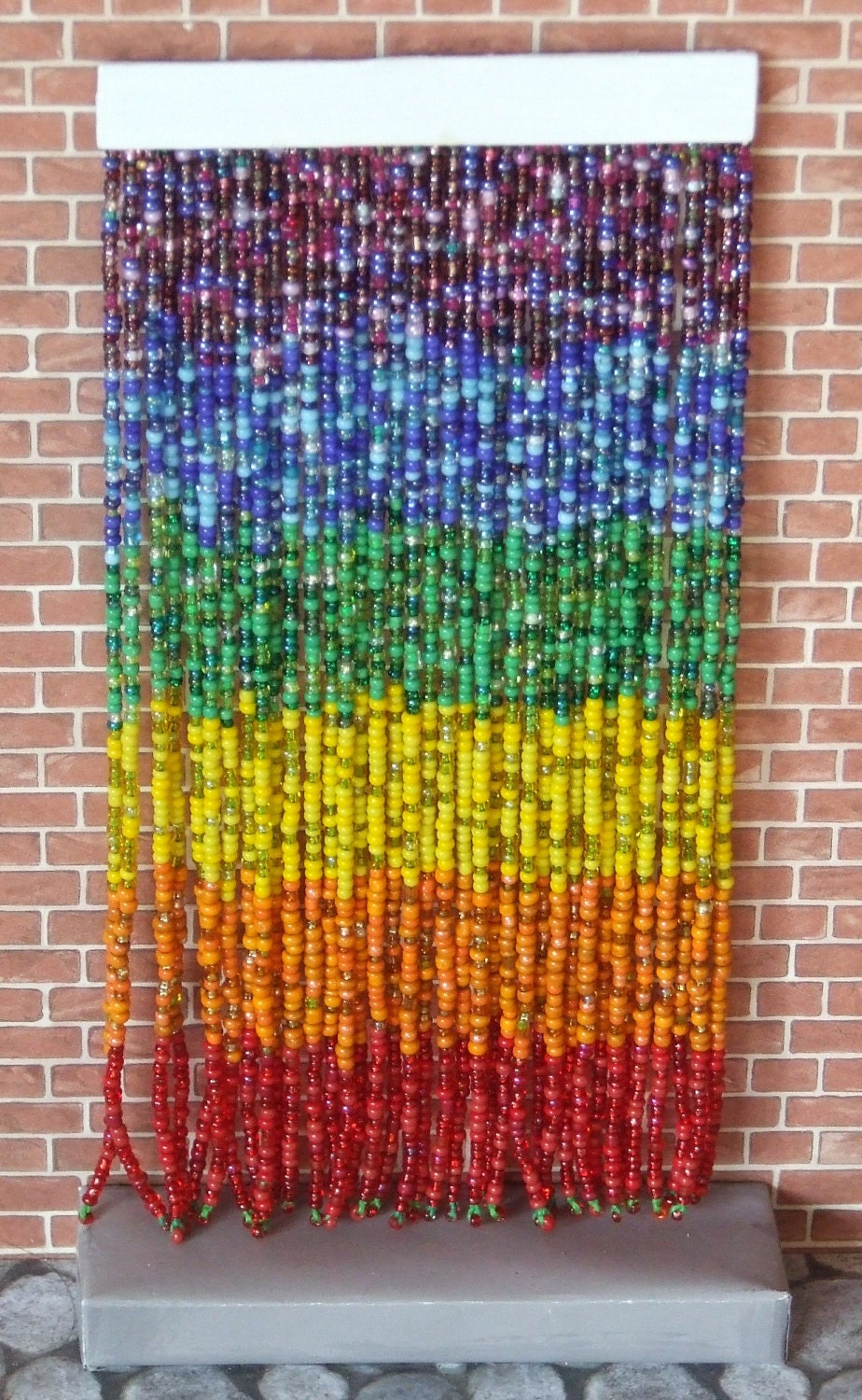 1/12th Scale Beaded Curtain for Dolls House Doorways - AndrewsBeads