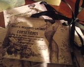 Calling  Cards  French   Words   Picture  of  Young  Lady  Personalize