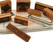 Cavallini Vintage Office Rubber Stamp Set