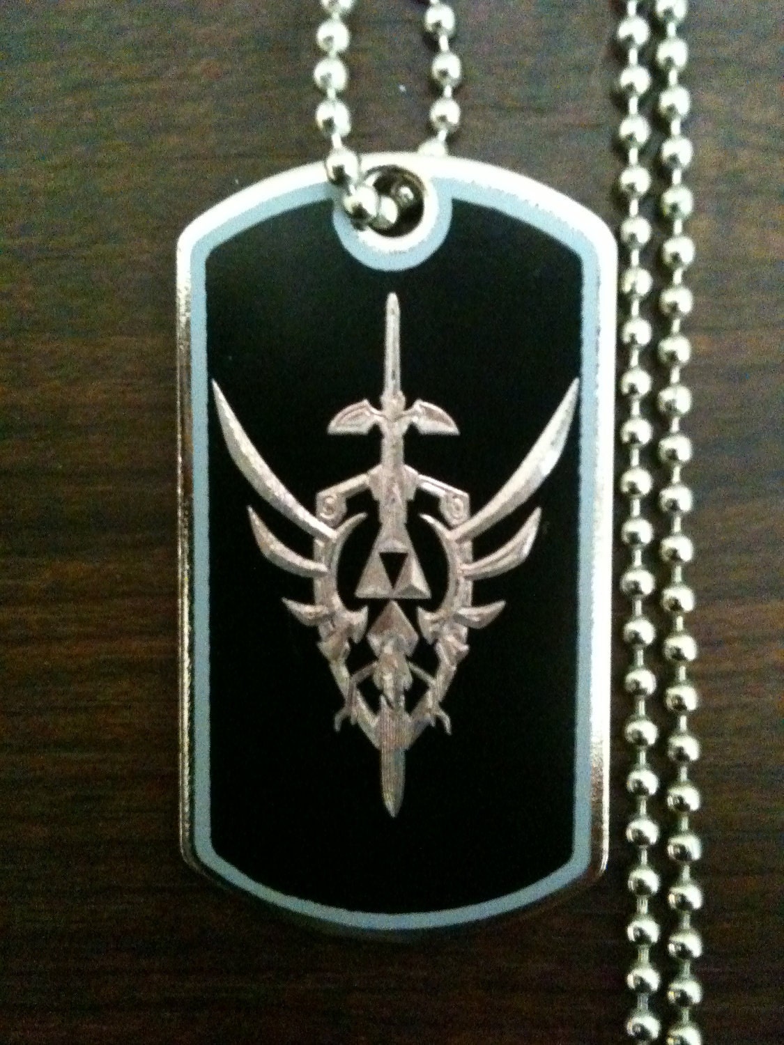 Legend of Zelda Master Sword & Shield Dog w/ Ball Chain