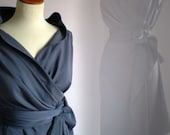 wrap dress/tunic in grey by FedRaDD on Etsy