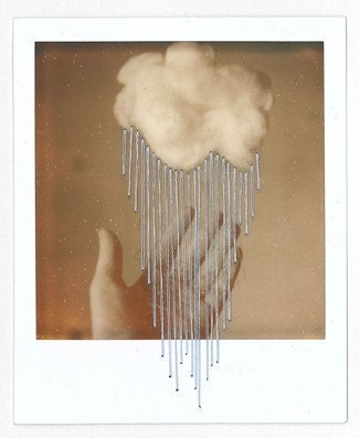 4x5 rainy polaroid