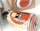 Octopus Necklace - Recycled Cork Jewelry in Test Tube - Squid Necklace by Uncorked