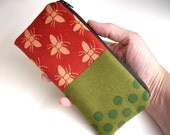 Forest Dots Japanese Import Zipper Pouch Padded Gadget Case-LIMITED Eco Friendly