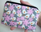 Bird Little Zipper pouch coin purse Gadget Case - NEW Eco-FRIENDLY Flock of Birds (Padded)