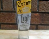 Kilnformed Stretched Corona Bottle Vase or Glass