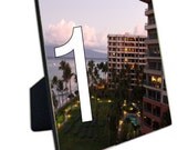TABLE NUMBERS-  6x6 Personalized Wedding Table Numbers - Custom dispays make great Centerpieces-Place Cards-Decoration.