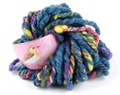 Handspun Art Yarn, Super Bulky Merino, Bubbling Spring, by WoolWench