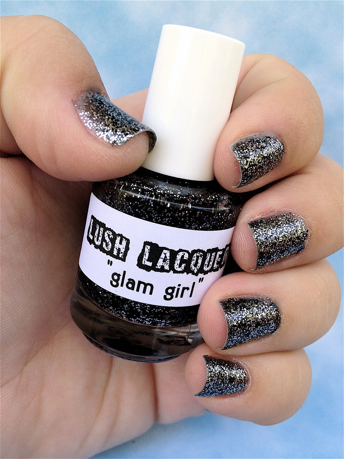 Glam Girl :  Custom-Blended Glitter Nail Polish / Lacquer