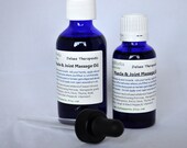 Muscle & Joint Herbal Massage Oil, 2 oz glass bottle