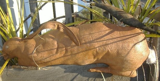 Primitive Long Ears Bunny Shelf Sitter