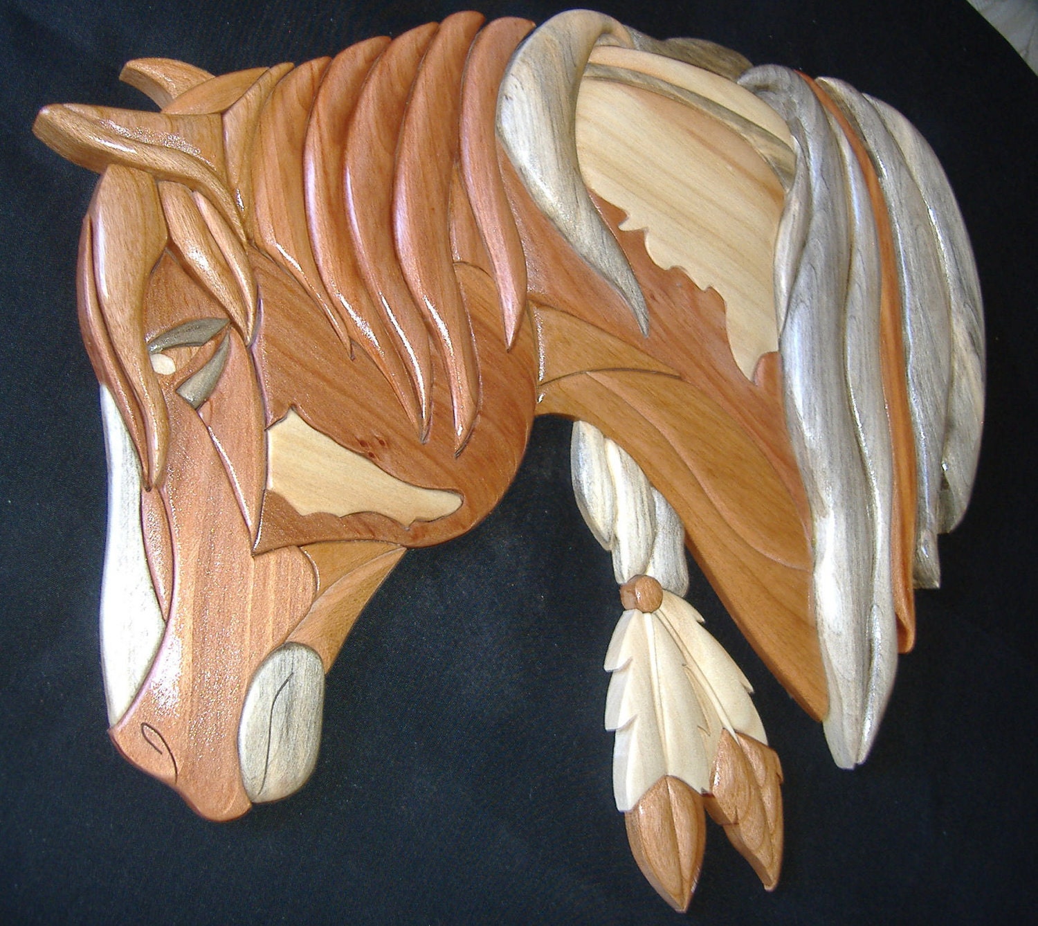 War Pony - Intarsia Sculpture