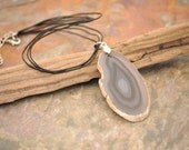 Agate Necklace - Natural Color