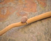 Beach Pebble Ring - Pink Wishing Stone
