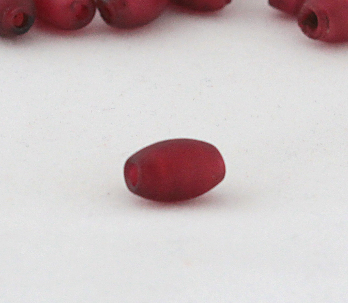 2 Rare Hudson Bay Oval Trade Bead - early 1800s