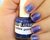 Bubble Yummy :  Custom-Blended Glitter Nail Polish / Lacquer
