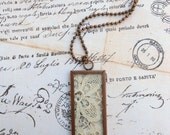 Vintage Embroidered Lace Necklace