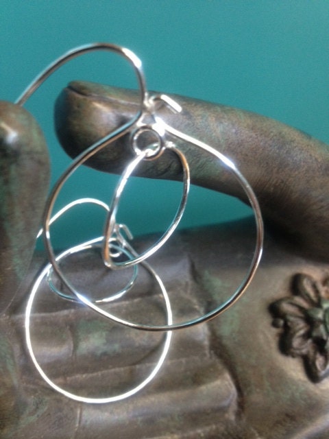 Sterling Double Hoop Earrings