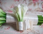 Wedding Corsage - Ivory Calla Lily Wristlet Corsage