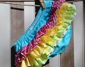Ruffle Diaper Cover Ruffle Bloomer Panty Hot Pink Lime Yellow Turquoise