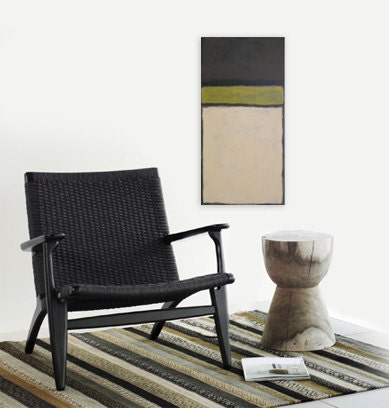 ALCHEMY original abstract modern painting - gallery fine art - contemporary interior design - ooak home wall decor - black neutral