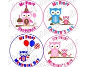 Holiday Onesie Stickers Girl Set of 12 holidays ..... WATERPROOF printed... peel, stick, & click Il_170x135