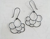 Black Cumulus - Black Cloud Earrings