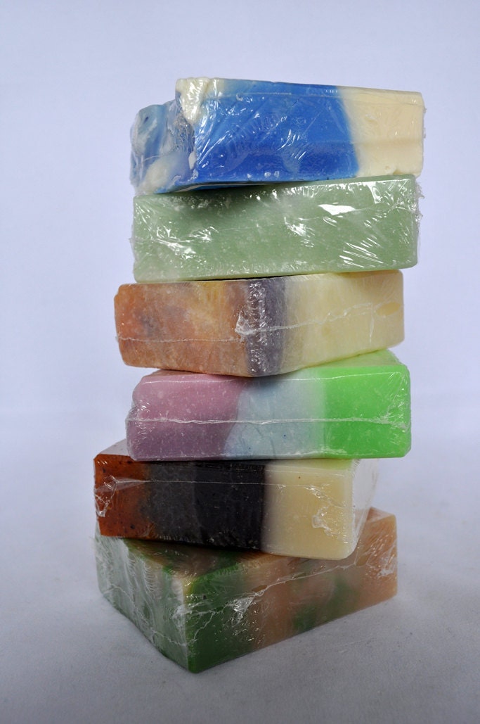 Happy Mother's Day Gift Packge, 6-pc Cold Processed Bar Soap, Free Organza Bag