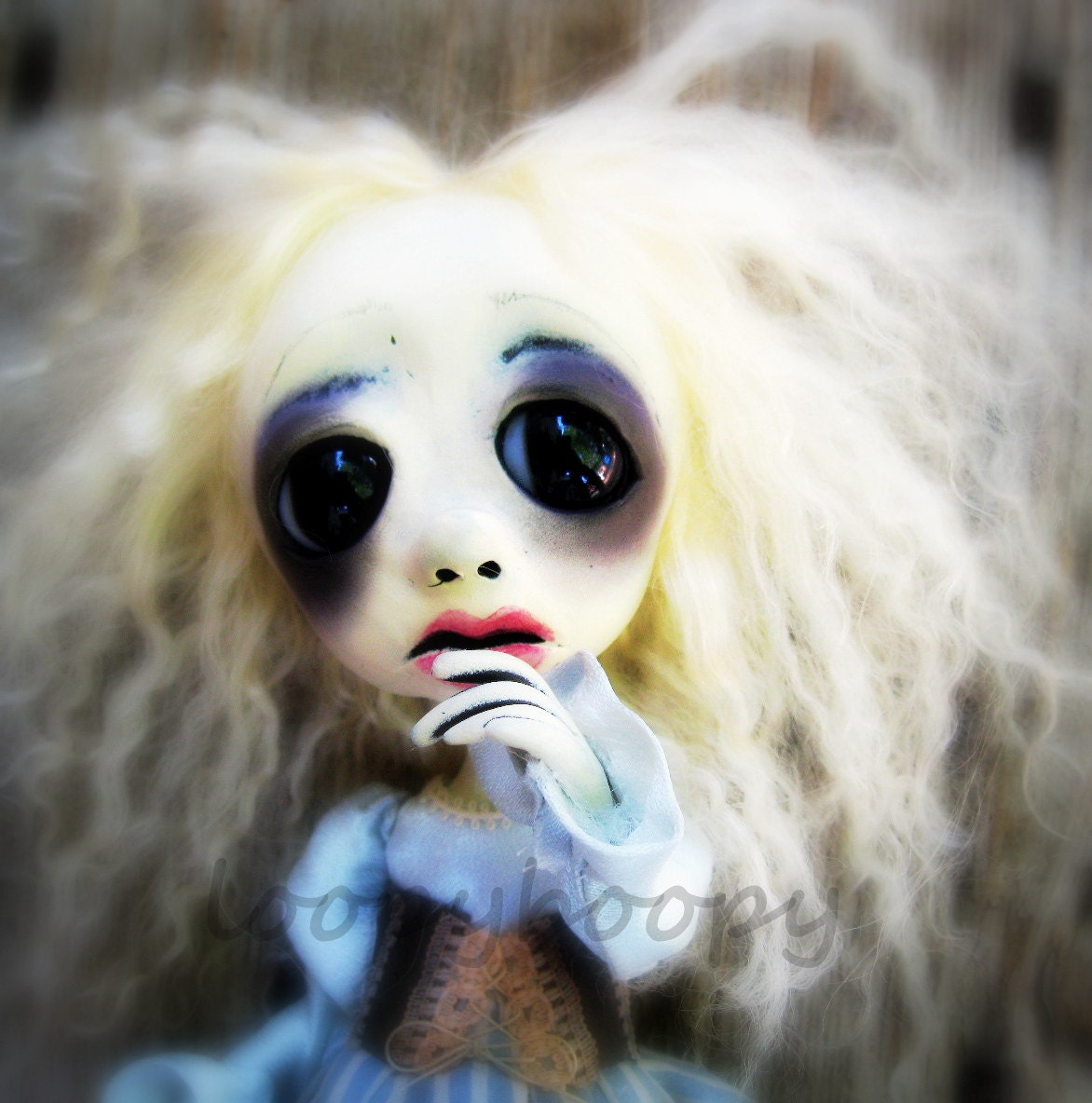 Loopy Southern Gothic OOAK Art Doll  Polly RESERVED for SW
