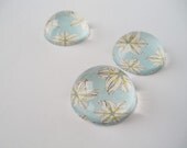 Spring Flower Magnets, Fridge Magnets, Floral Magnet Gift Set, Vintage Flower Magnets, Acrylic Bubble Magnets - Teacher Gifts