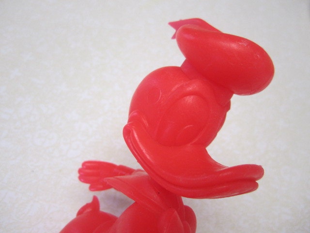 Vintage marx Crazy HOt pink Donald Duck Toy Doll Figure