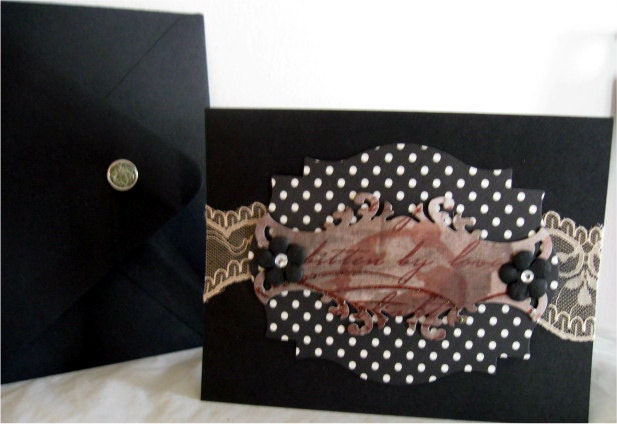 Vampire Greeting card Blank Gothic by Vampiregothchick Goth Dark Romantic