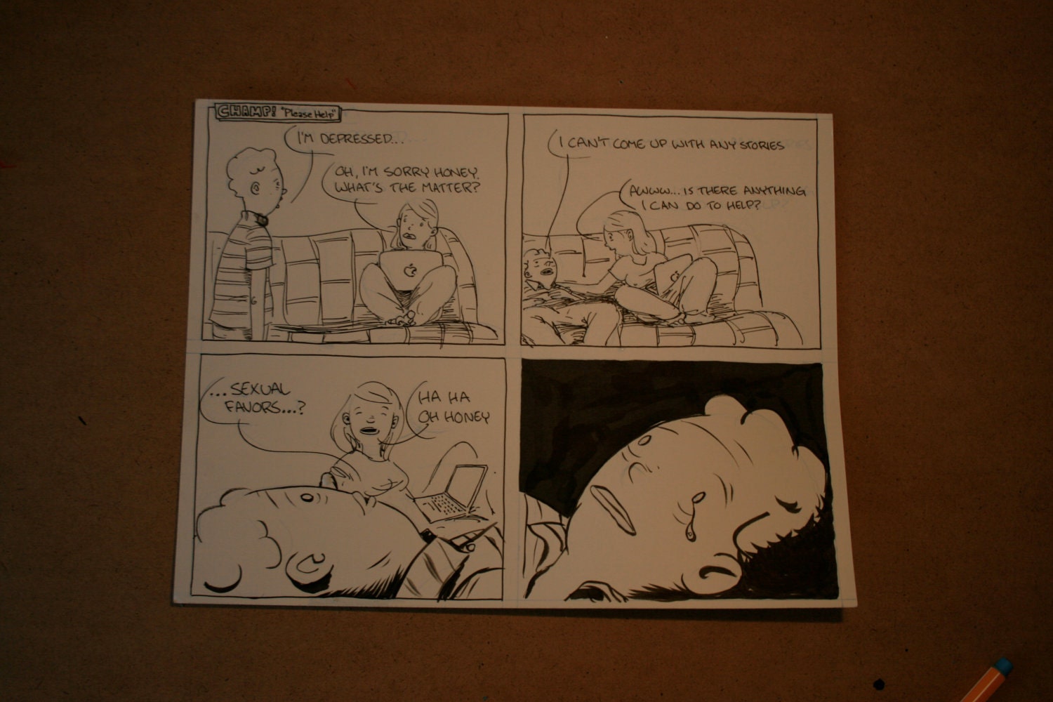 Champ - "Please Help" Original Artwork
