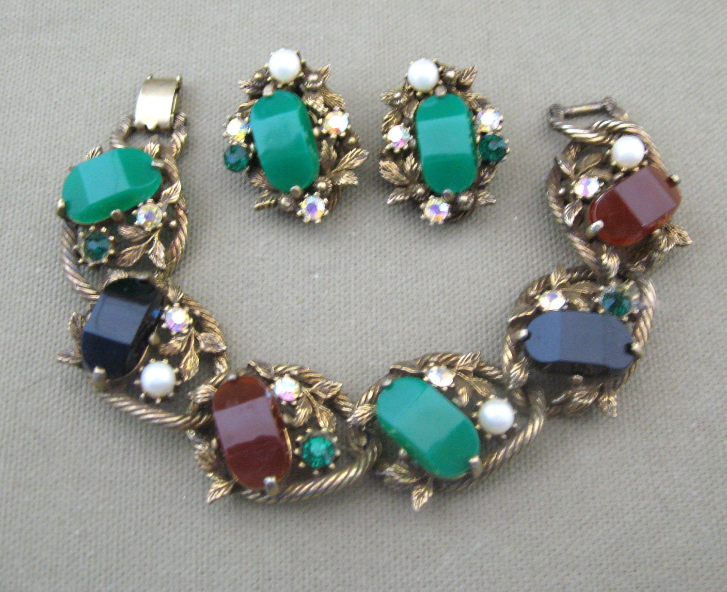 Vintage Selini Signed Bracelet Set