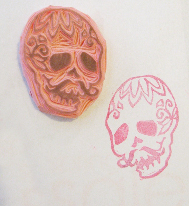 Skull Boy  Stamp