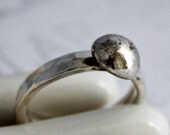Moon Rock Reclaimed Sterling Silver Handmade Ring Stack