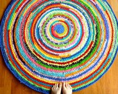 Jumble Rug Custom Made 4 feet in diameter