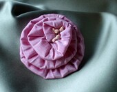hair bridal accessories, Pink Silk flower clip Perfect for a  Bridal attendant or flower girl