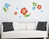 Hibiscus Wall Decal Kit Flowers