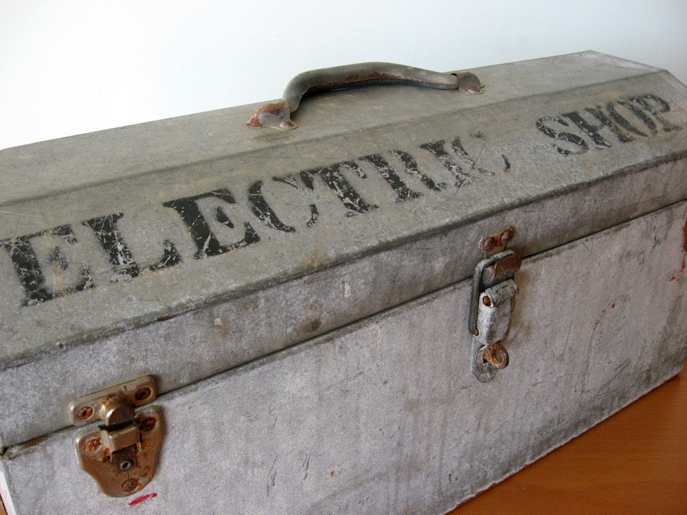 Vintage Industrial Toolbox - Electric Shop