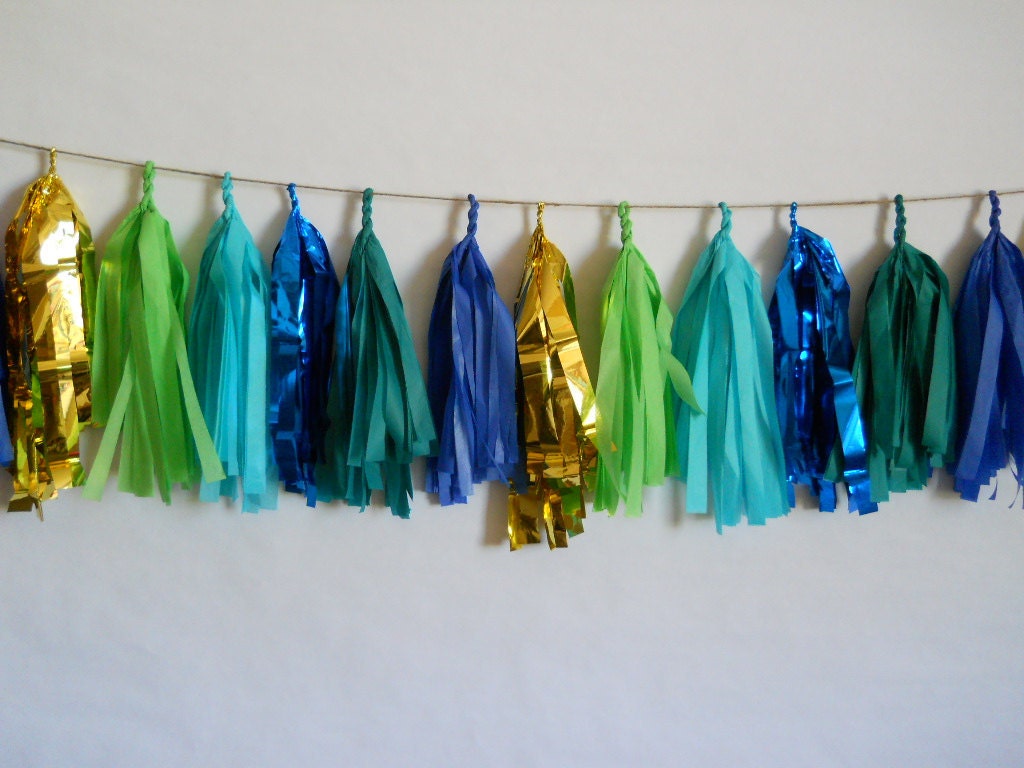Earthday Sparkle Tassel Garland